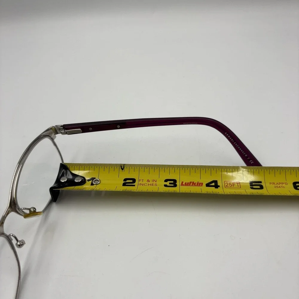 Armani Exchange Glasses Womens Red Square Frames‎ AX 1010 6050 53-16-140 *flaw*